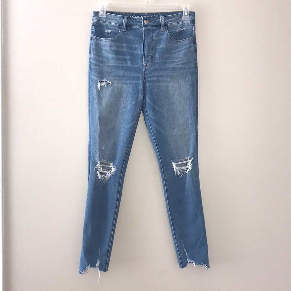 American Eagle super high rise jegging dream jean